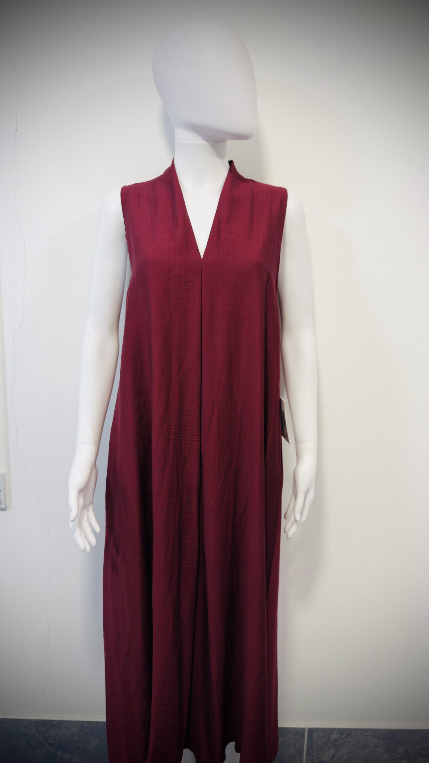 Sleeveless V-Neck Maxi Dress