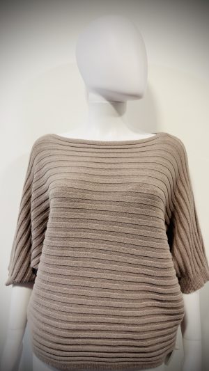 Ribbed Batwing Jumper