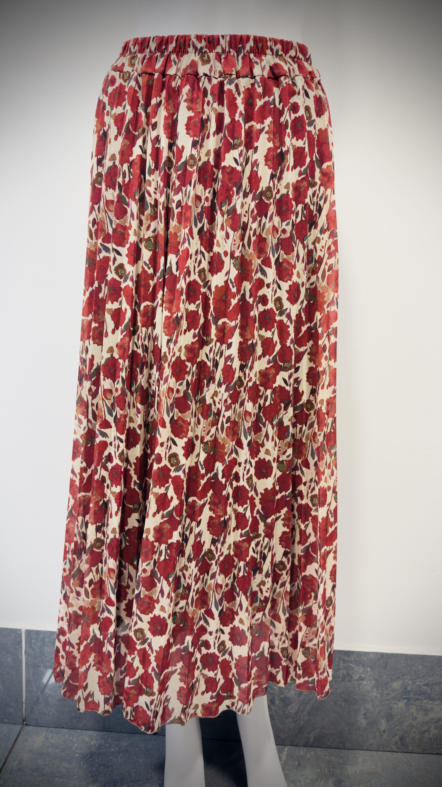 Pleated Maxi Skirt